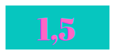 Number of the day: 1,5